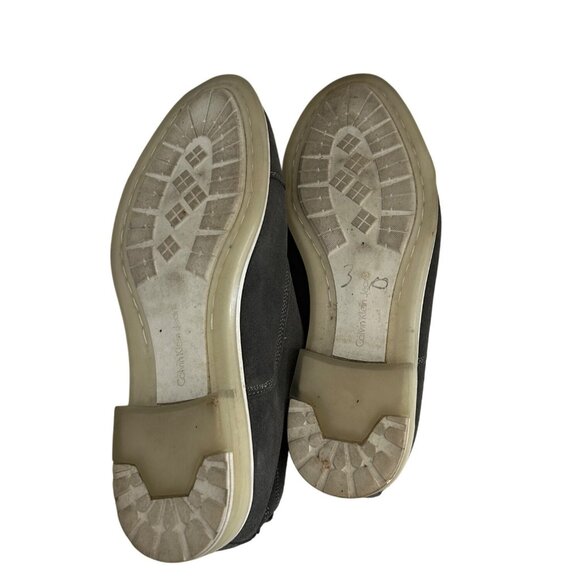 Mens Calvin Klein Gray oxford slip on shoes size 11.5 - Picture 7 of 7